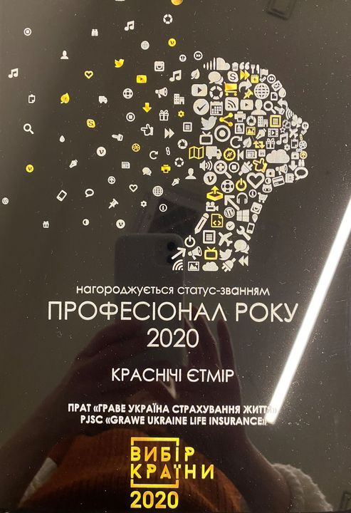 Diploma "Professional of the Year 2020"